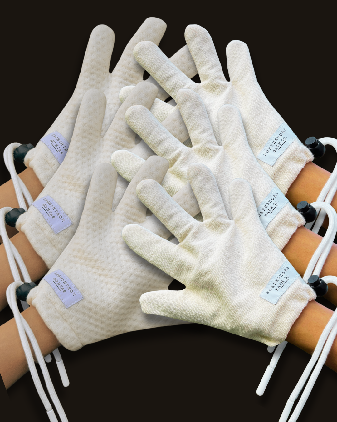 Primi Tub-to-Towel 3-Pack: Complete Wash & Dry Glove Sets