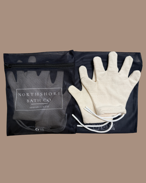 Bath & Drying Glove Set: The Complete Tub-to-Towel Primi Bundle
