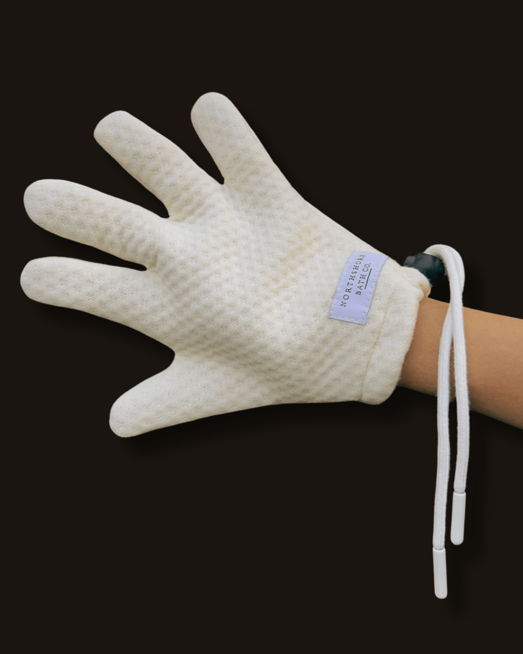 Primi Drying Glove: Organic Cotton Waffle Weave Baby Towel Glove